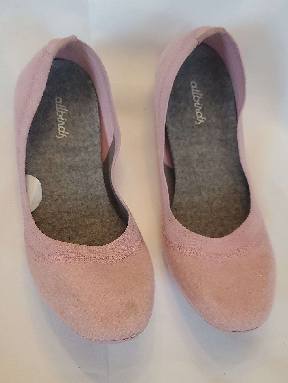 allbirds Women's Light Pink Wool Ballet Flats